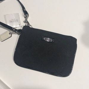 Black Coach Wristlet